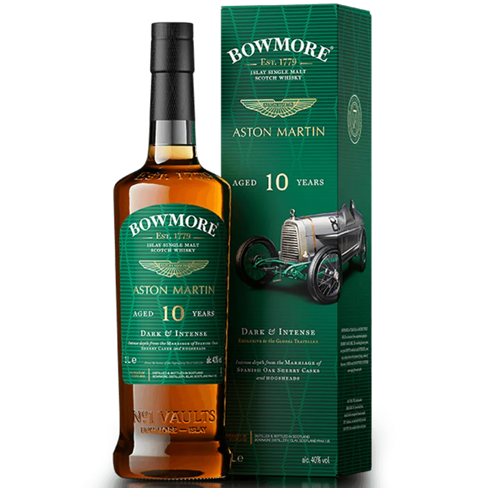 Bowmore Aston Martin 10 Year Old Bottle with Box