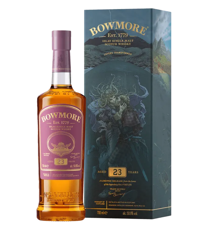 bowmore frank quietly lovers transformed 23 year old bottle and box