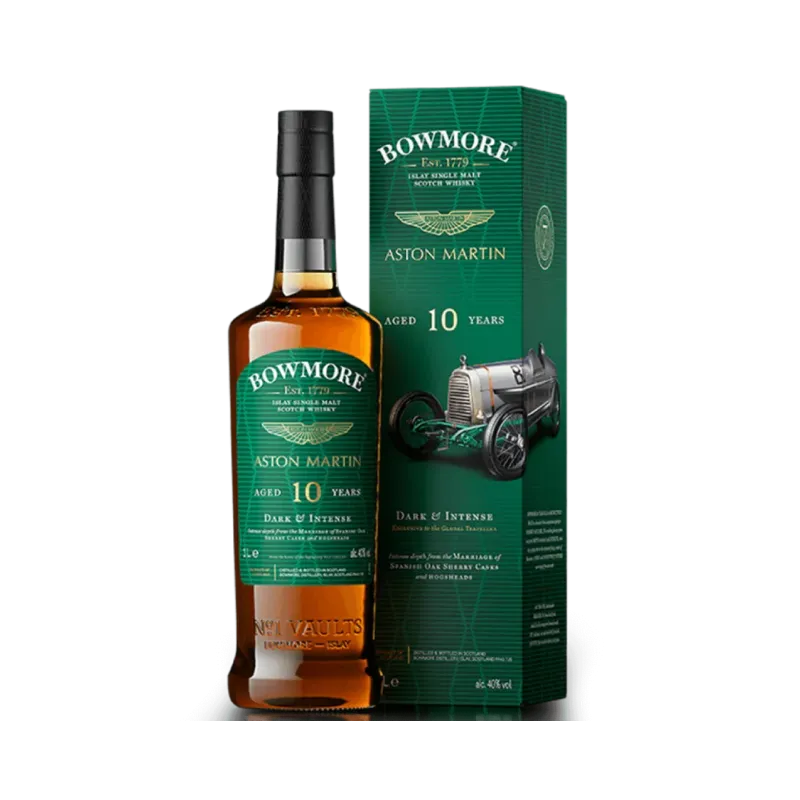 Bowmore Aston Martin 10 Year Old Bottle with Box