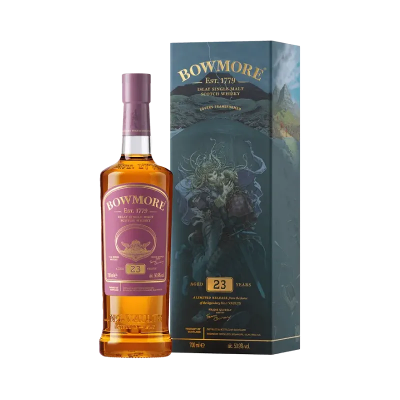 bowmore frank quietly lovers transformed 23 year old bottle and box